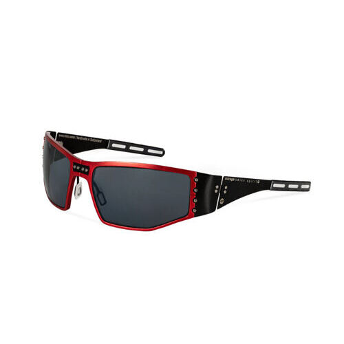 Klausen - Die Helmbrille mit Kanten - Rot